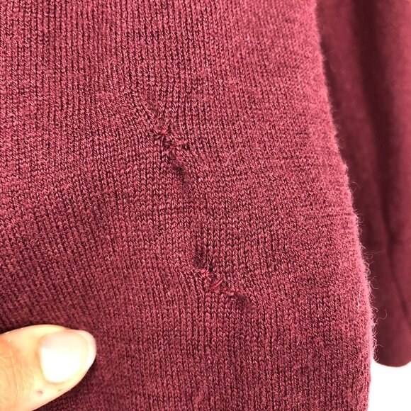 Lululemon Wine Berry Sunset Savasana Pullover cross open back sweater - Picture 12 of 16